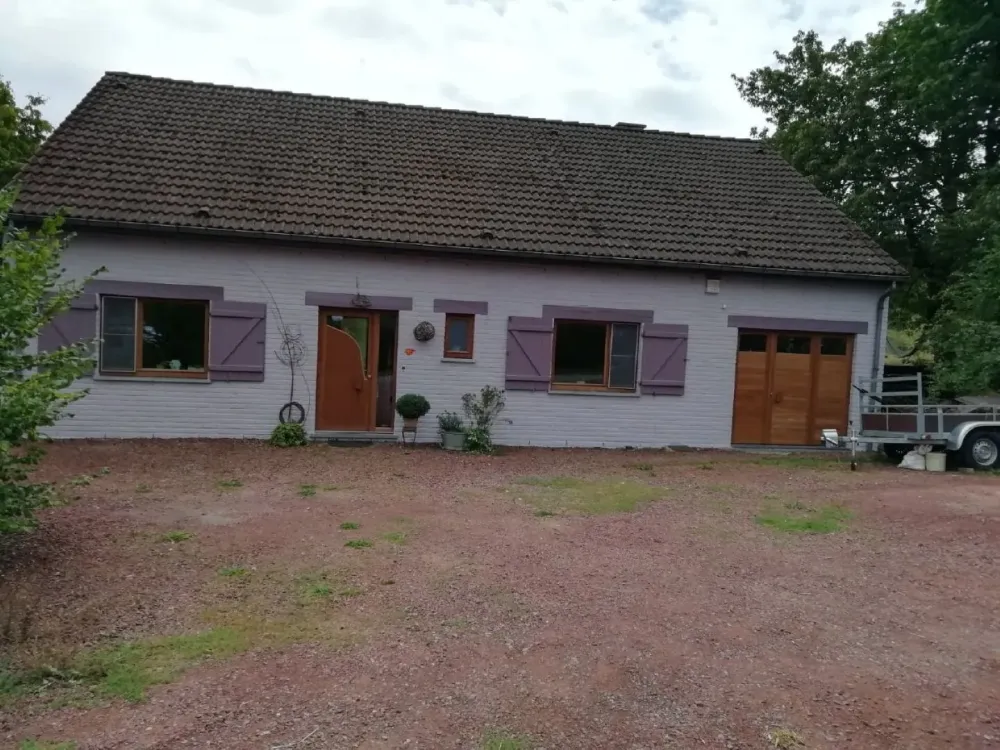 Peinture exterieure maison volet facade