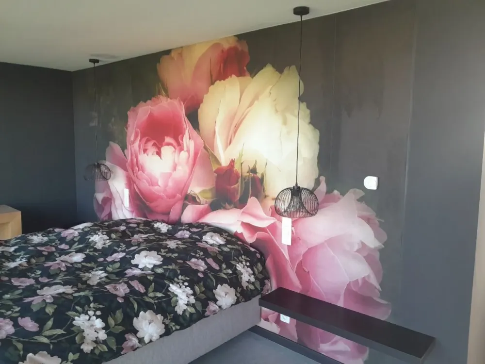 Peinture interieure maison fleur